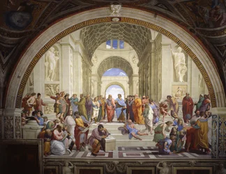 Stanza della Segnatura in the Vatican for Pope Julius II, wall fresco